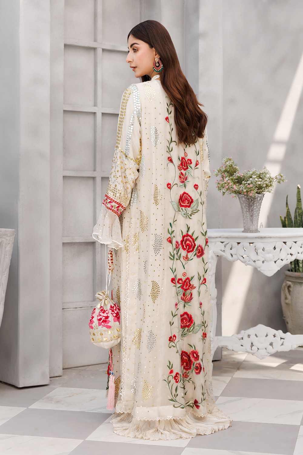 Charming Rose Embellished Gown