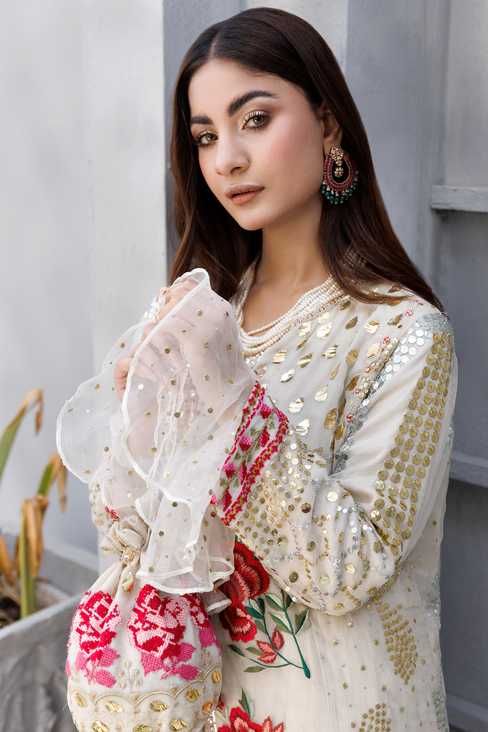 Charming Rose Embellished Gown
